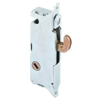 Prime-Line Mortise Lock, 3-11/16 In., Steel, 45 Degree Keyway, Round Faceplate