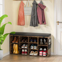 Millwood Pines Shoe Bench Entryway with Storage