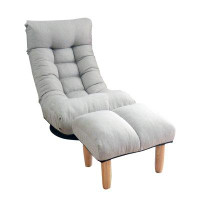 Hokku Designs 1 Set Lazy Sofa Adjustable Metal Soft Touching Tatami Reclining Chair