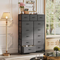 17 Stories Storage dresser organizer with 13 drawers