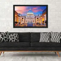 East Urban Home 'St. Peter's Basilica Rome' Framed Photographic Print