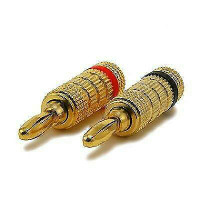 Speaker Banana Plugs - High-Quality Copper - Closed Screw Type -