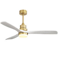 Ivy Bronx 52'' Kemp 3 - Blade LED Standard Ceiling Fan with Remote Control and Light Kit Included