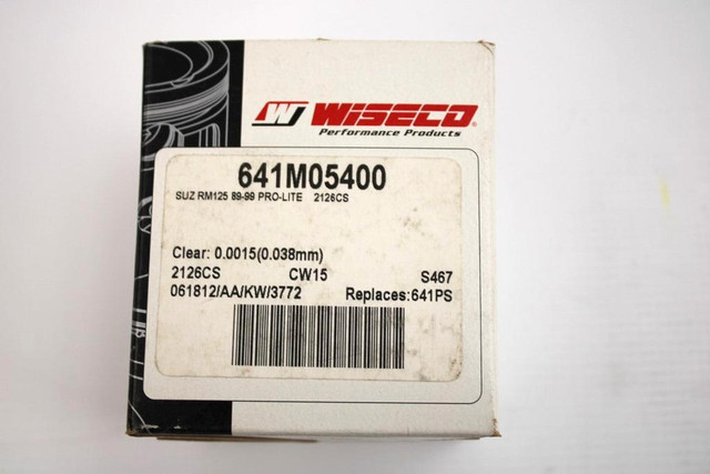 Piston Wiseco pro-lite 0.0015(0.038mm) Suzuki RM125 89/99 in Motorcycle Parts & Accessories - Image 2