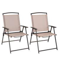 Arlmont & Co. Tanson Folding Patio Dining Armchair