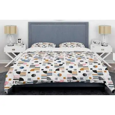 The Twillery Co. Retro Abstract XI Mid-Century Duvet Cover Set