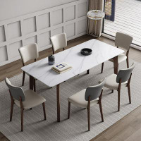 Corrigan Studio Nordic minimalist modern simple home rectangular dining table sets