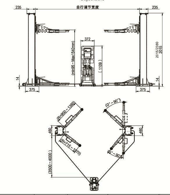 prix de gros: pont elevateur/ lift de garage/lift mecanique neuf pour Plafond bas (6610 LBS) in Power Tools in Québec - Image 2