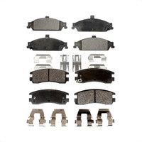 Front Rear Semi-Metallic Brake Pads Kit For Pontiac Grand Am Oldsmobile Alero KPF-100342