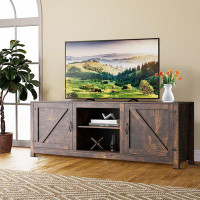Gracie Oaks Modern Style, Wooden Frame, Tv Stand With Storage For Living Room