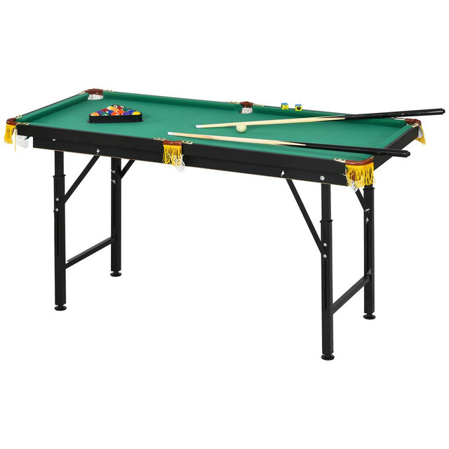 Pool Table 55.1" x 23.6" x 29.5" Green in Exercise Equipment - Image 2