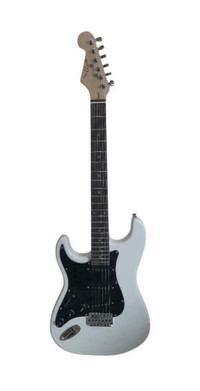 Left handed Electric Guitar Standard size for beginners, Students White SPS520LF