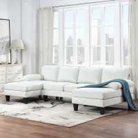 Latitude Run® 112*56" Granular Velvet Sofa
