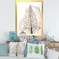 East Urban Home Vintage White Orchid I - Traditional Canvas Wall Art Print FDP35461