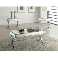 Everly Quinn Juene 3 Piece Coffee & End Table Set