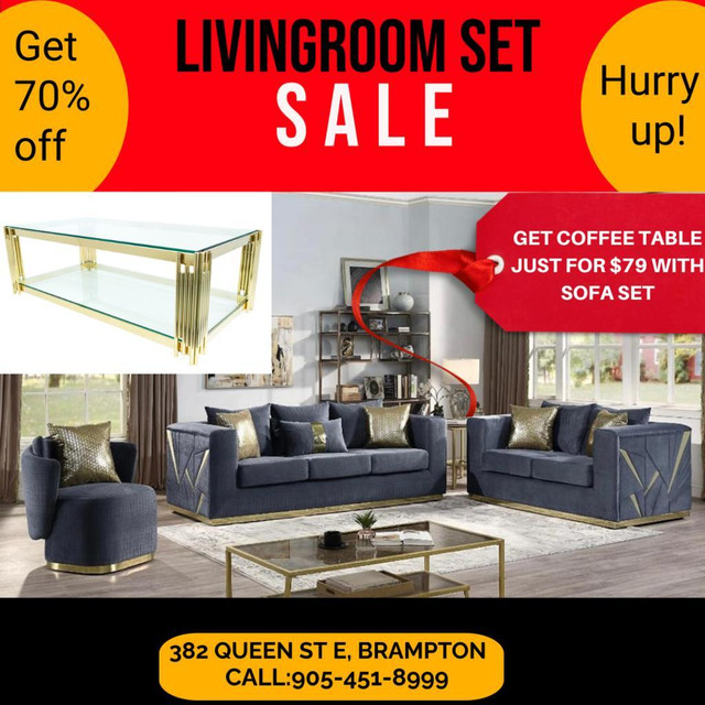 Sofa Set on Sale !! Huge Furniture sale !! in Couches & Futons in Oakville / Halton Region - Image 2