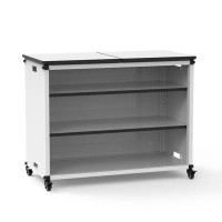 Luxor 2 Compartments Shelving Unit with Wheels