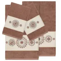 Winston Porter Roeder 4 Piece Turkish Cotton Towel Set