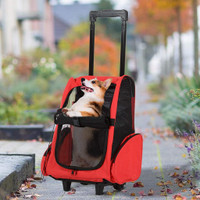 Pet Carrier Bag 16.5" x 9.75" x 39" Red