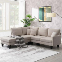 Latitude Run® L-Shape Sectional Sofa Practical Couch Set with Chaise Lounge