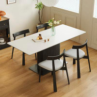 Corrigan Studio Sintered stone dining table and chair rectangular