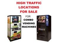 HIGH TRAFFIC Combo Vending Machine locations for sale locally.