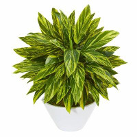 Wrought Studio Tradescantia Artificial Foliage Plant in Vase