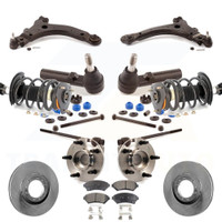 Front Disc Rotors Brake Pads Bearing Suspension Kit (15Pc) For Buick Century Regal Non-ABS KM-100016