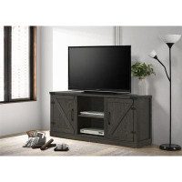 Gracie Oaks 58" Wide TV Stand With 2 Open Shelves And 2 Cabinets For Tvs Up To 58"