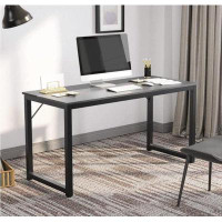 Ebern Designs New Age Modern Comteparory Home Office Utility Working Desk Grey Finish 39 Inches Wide