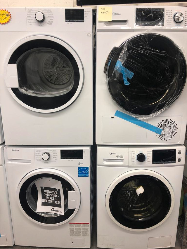 NEW SCRATCH AND DENT 24 STACKING WASHER DRYER COMBO IN STOCK in Washers & Dryers in Edmonton Area - Image 3