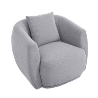 Latitude Run® U_style Upholstered Chair,modern Arm Chair For Living Room And Bedroom,with 1 Pillow