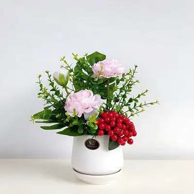 Primrue Artificial Flowers For Dining Table, Coffee Table, And Wine Cabinet - Nordic Home Decorative Ornament With Flowe
