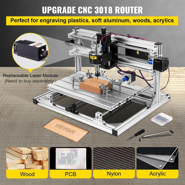 NEW 3 AXIS CNC ROUTER ENGRAVING MILLING CARVING MACHINE DKJ3Z30 in Other in Alberta - Image 2