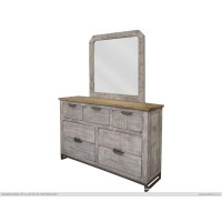 Artisan Home Furniture Mita 7 Drawer 61" W Solid Wood Double Dresser