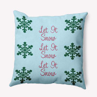 e by design Let It Snow Accent Pillow_PHW1585BL5