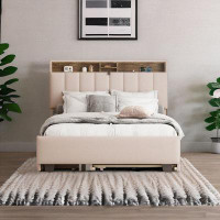 Latitude Run® Full Size Upholstered Platform Bed