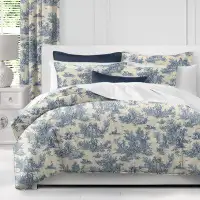 Made in Canada - The Tailor's Bed Toile De Jouy Red/Ivory King Coverlet & 2 Pillow Shams Set