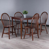 August Grove Cessnock 4 - Person Solid Wood Dining Set