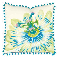 Eastern Accents Emmy Flower Square Cotton Pillow Cover & Insert