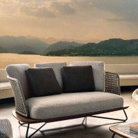 Hokku Designs Outdoor Balcony Rattan Sofa