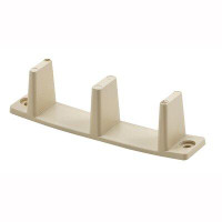 Prime-Line By-Pass Closet Door Guides, 1-3/8 In, Plastic, Tan, Non-Adjustable