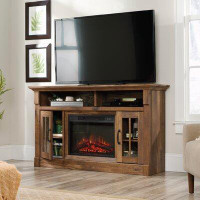 Laurel Foundry Modern Farmhouse Cheadle TV Stand for TVs up to 65" with Electric Fireplace Included