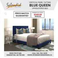 Spring Sale!!  Modern Design, Velvet Upholstered Queen Beds Starts at $349.00