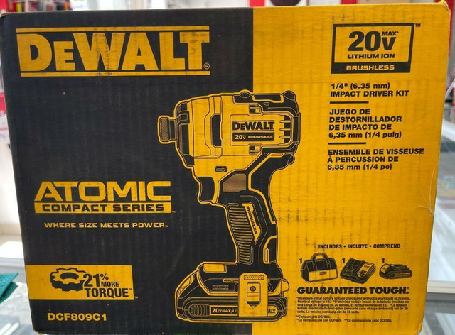 DEWALT 20V MAX ATOMIC Lithium-Ion Cordless Brushless Compact 1/4-in Driver with Battery, Charger - SEALED @MAAS_WIRELESS in General Electronics in Toronto (GTA)