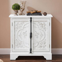 Charlton Home Distressed 31.7“ Cabinet