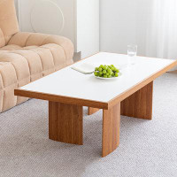 RARLON Solid Wood 4 Legs Coffee Table