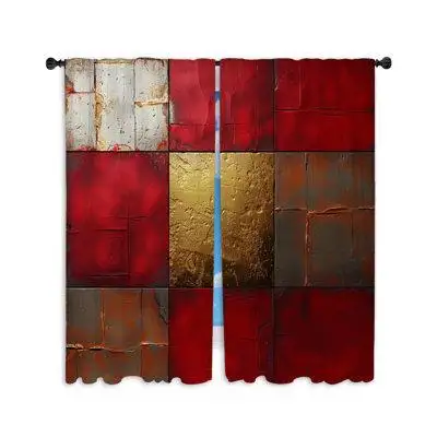 Upgrade your home decor with these Abstract sheer window curtains printed in the USA! Great for your...