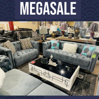 Grey Sofa Set on Sale! Available in Blue and Green as Well!!