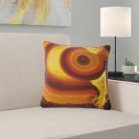 The Twillery Co. Corwin Abstract Agate Geode Slice Macro Pillow